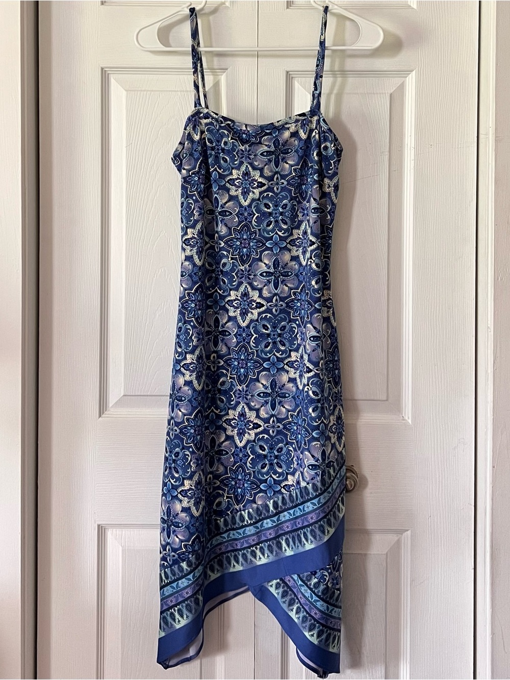 Younique Floral Abstract Asymmetrical Midi Dress
